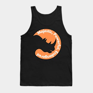 Rhinos Majestic Powerful and Endangered | World Rhinos Day Tank Top